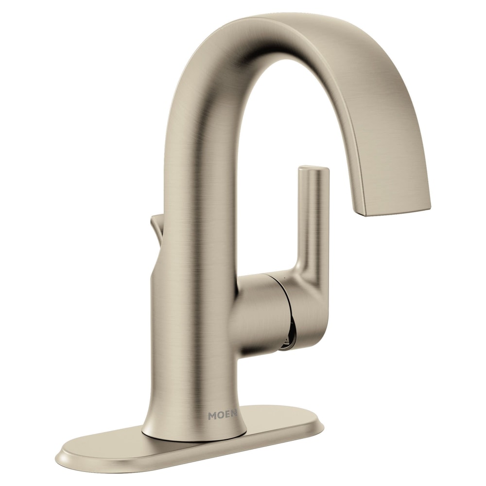 Doux Single Handle Single Hole Bathroom Sink Faucet, WaterSense Certified, Brushed Nickel I5D4 - product image 2