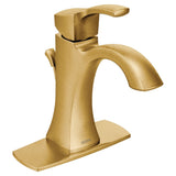 Voss Single Handle High Arc Bathroom Sink Faucet, Brushed Gold I5F4 - product image 3
