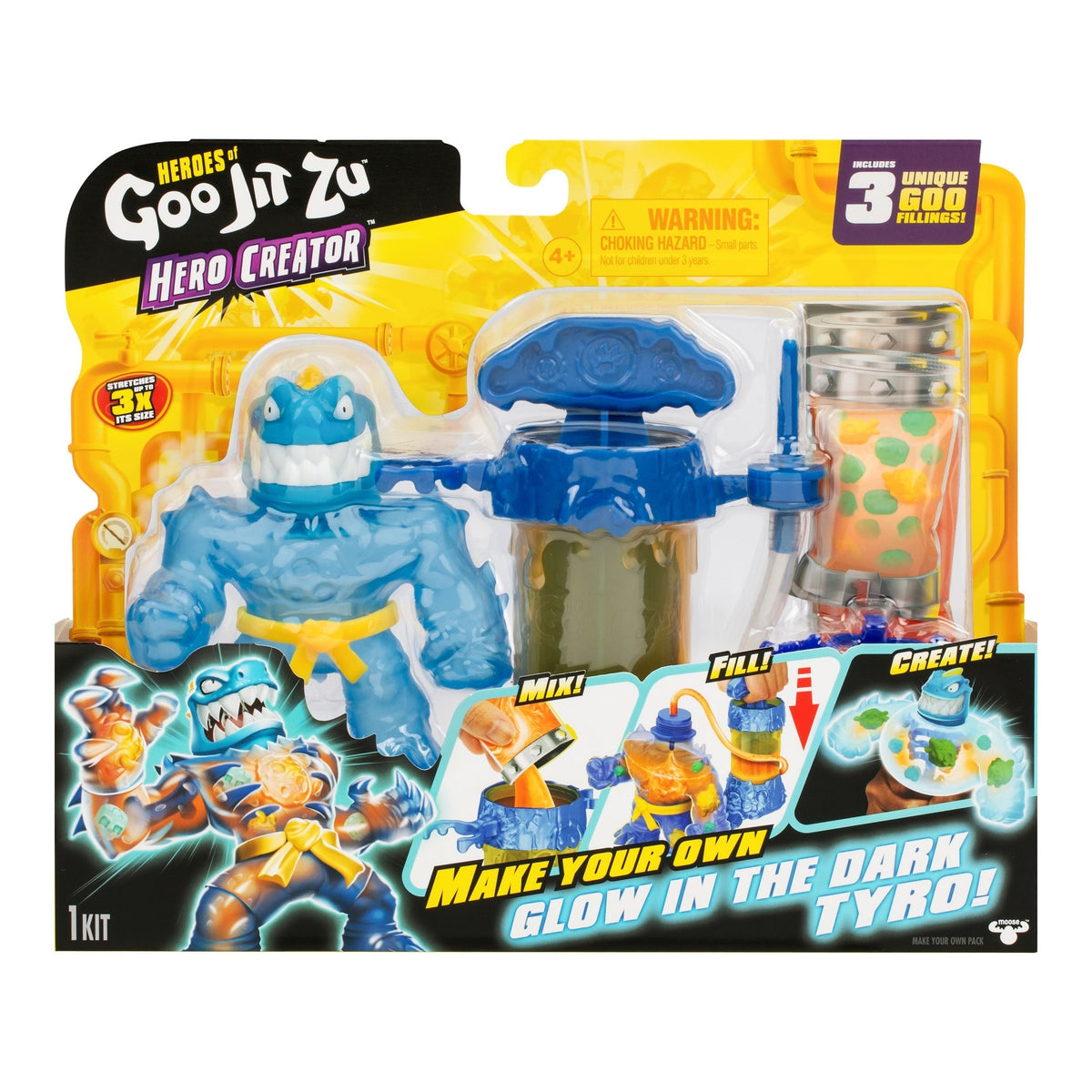Heroes of Goo Jit Zu Glow-in-the-Dark Extreme Hero Creator L4H1 - product image 1