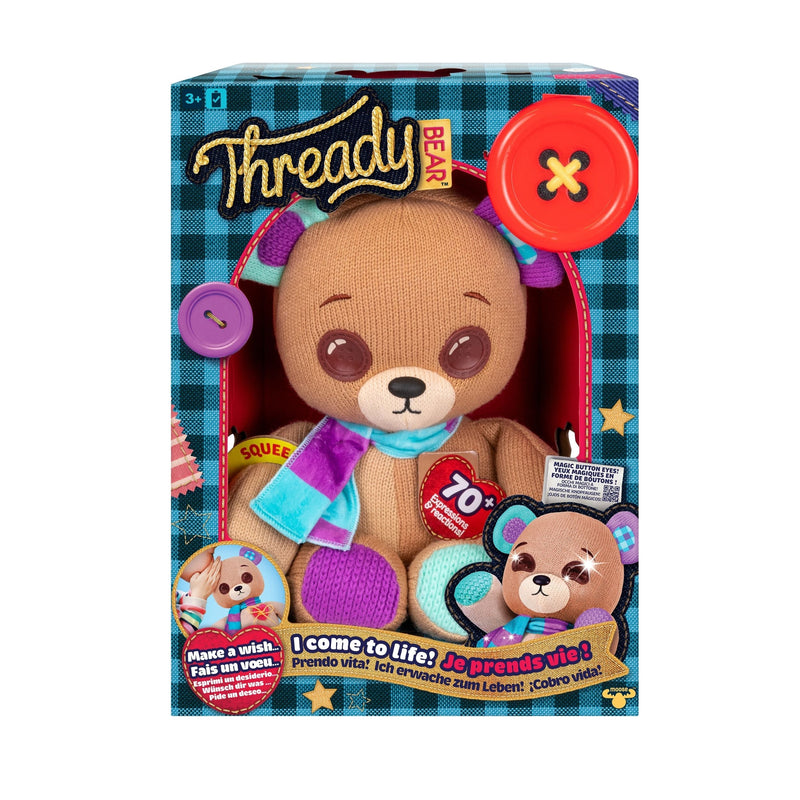 Thready Bear Interactive Plush Teddy Bear, Ages 3+ E2O2