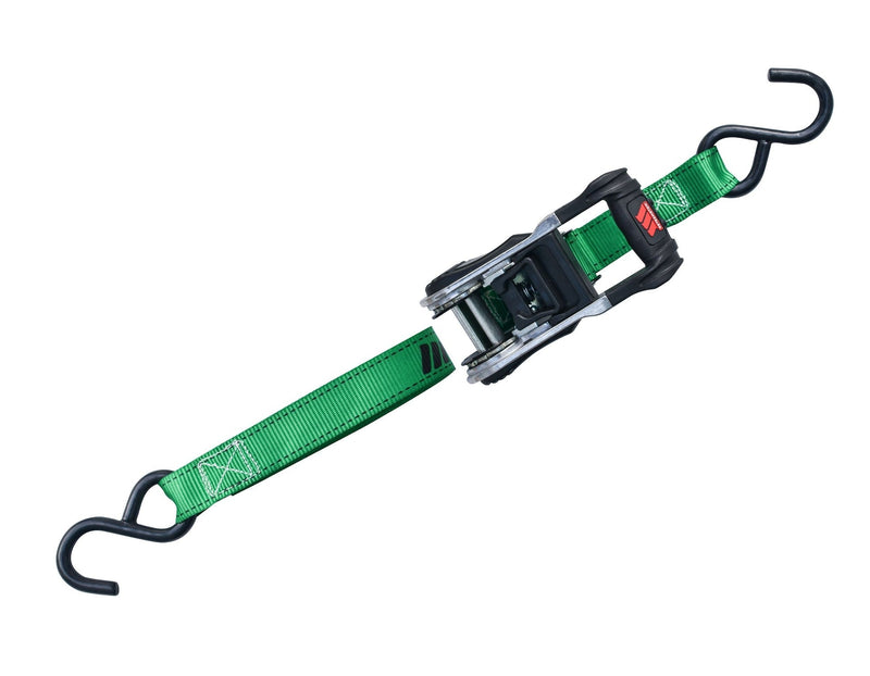 1,500-lb Ratchet Tie Down Straps, with Padded Handle, 1-in x 14-ft E2I1