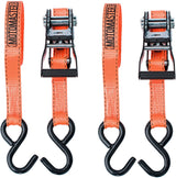 3,000-lb Heavy Duty Ratchet Tie Down Strap, Non-Padded, 1-in x 10-ft, 2-pk B1X5 - product image 3