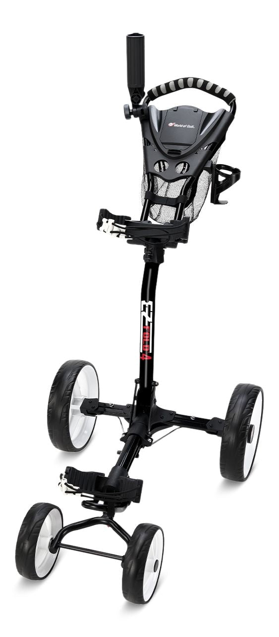 EZ Fold 4 Wheel Golf Cart, 4WD, Collapsible, Black H4D4 - product image 1