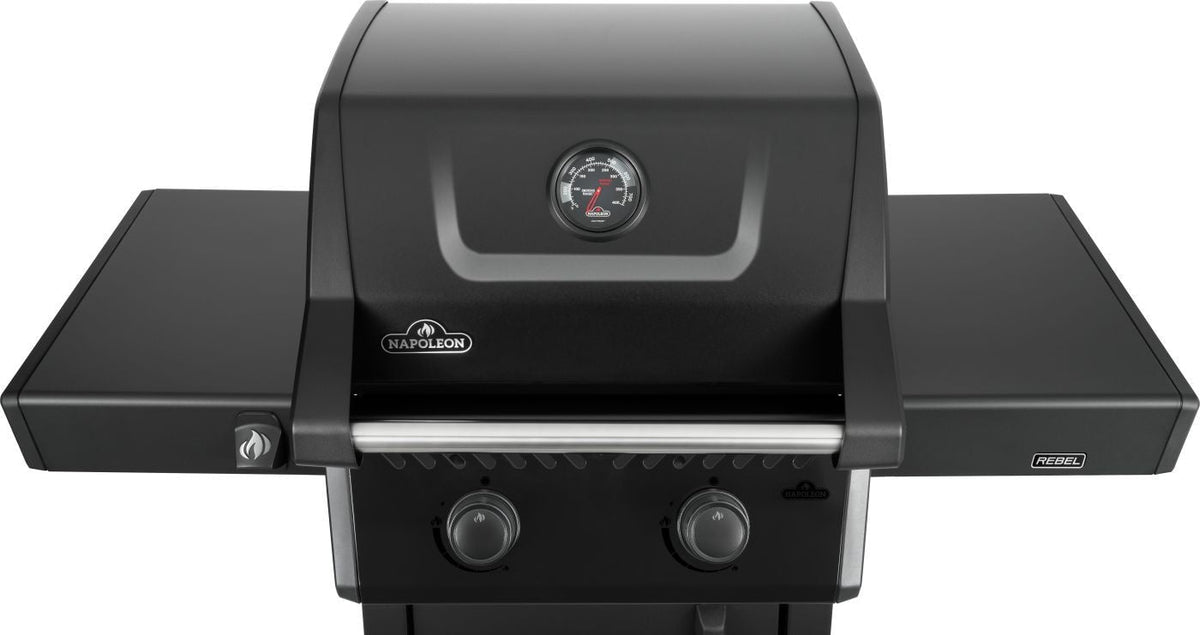 Rebel 365 2-Burner LP Gas BBQ, Matte Black S1A4 - product image 2