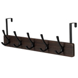 21.6" Traditional Wall 5 Hook Rack, Brown V3D7 - product image 1