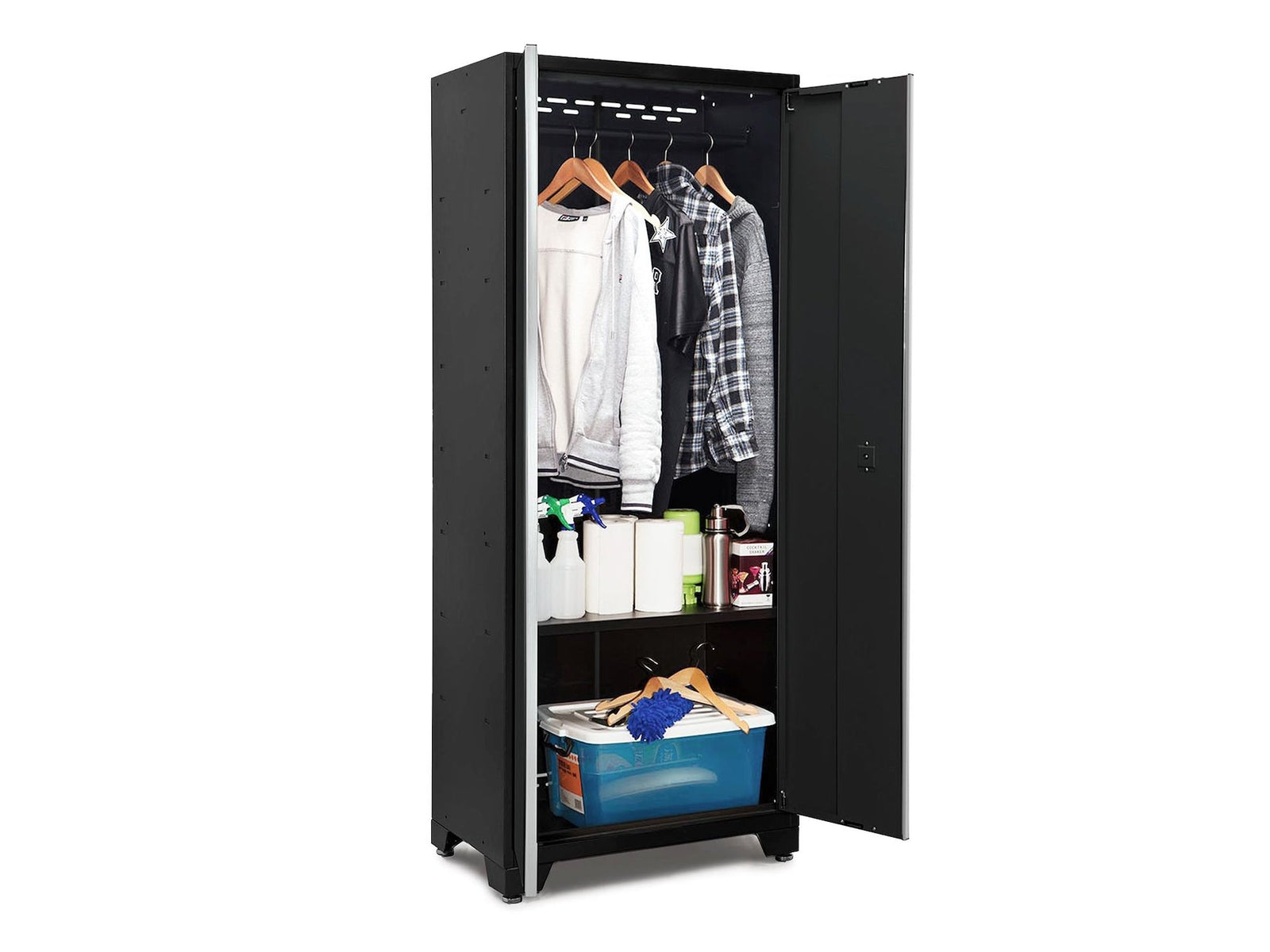 Bold Series 24-Gauge Steel RTA Storage Locker with 3 Shelves, Black, 30-in N6Y9 - product image 3