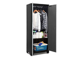 Bold Series 24-Gauge Steel RTA Storage Locker with 3 Shelves, Black/Grey, 30-in E9J5 - product image 3
