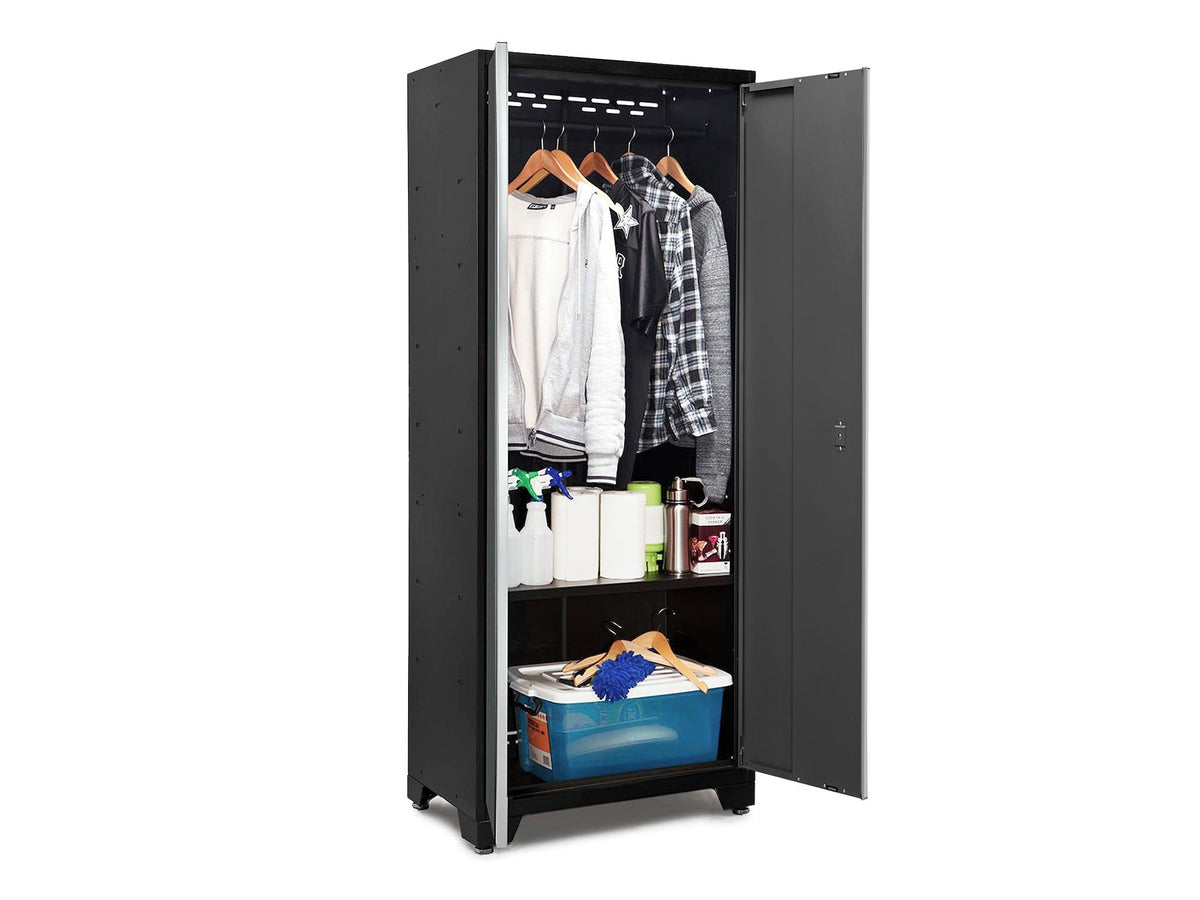 Bold Series 24-Gauge Steel RTA Storage Locker with 3 Shelves, Black/Grey, 30-in E9J5 - product image 3
