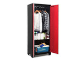 Bold Series 24-Gauge Steel RTA Storage Locker with 3 Shelves, Black/Red, 30-in A3N7 - product image 2