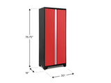 Bold Series 24-Gauge Steel RTA Storage Locker with 3 Shelves, Black/Red, 30-in A3N7 - product image 5