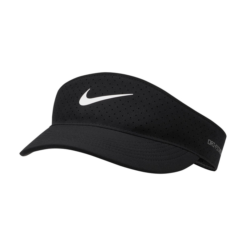 Golf Dri-Fit Visor with Adjustable Closure, Men's/Women's Unisex, Black/White, One Size K7I1
