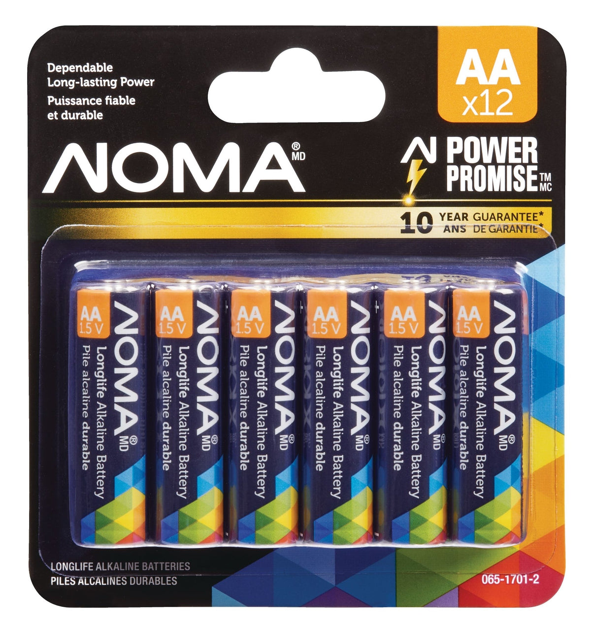 12-pk AA Alkaline Batteries, Long Lasting, All Purpose O4M0 - product image 1