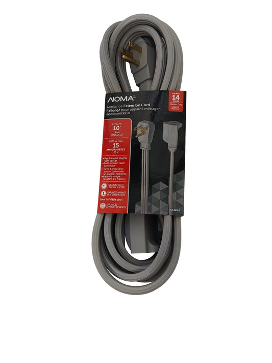14/3 15 Amp Appliance Extension Cord, Grey T4V8 - product image 1