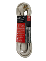 14/3 Indoor Extension Cord with Right Angle Plug, 3 Grounded Outlets, White G4J7 - product image 1