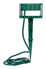3-Outlet Outdoor Power Stake with 6-ft Cord, Green M6A7 - product image 1