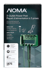 3-Outlet Outdoor Power Stake with 6-ft Cord, Green M6A7 - product image 2