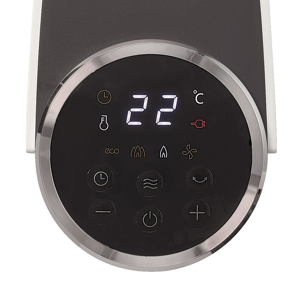 Digital Tower Ceramic Heater withRemote Control & Thermostat, 1500W, White, 24-in V1K1 - product image 2