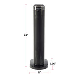 Digital Tower Ceramic Heater withRemote Control & Thermostat, 1500W, White, 24-in D6H4 - product image 6