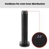 Digital Tower Ceramic Heater withRemote Control & Thermostat, 1500W, White, 24-in D6H4 - product image 7