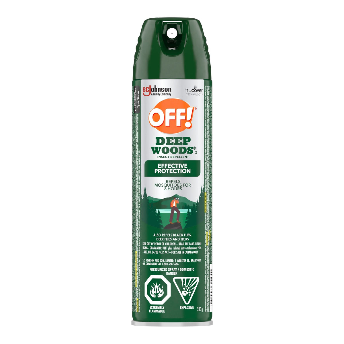 ! Deep Woods 8-Hour 25% DEET Bug Spray, 230-g R6J5 - product image 1