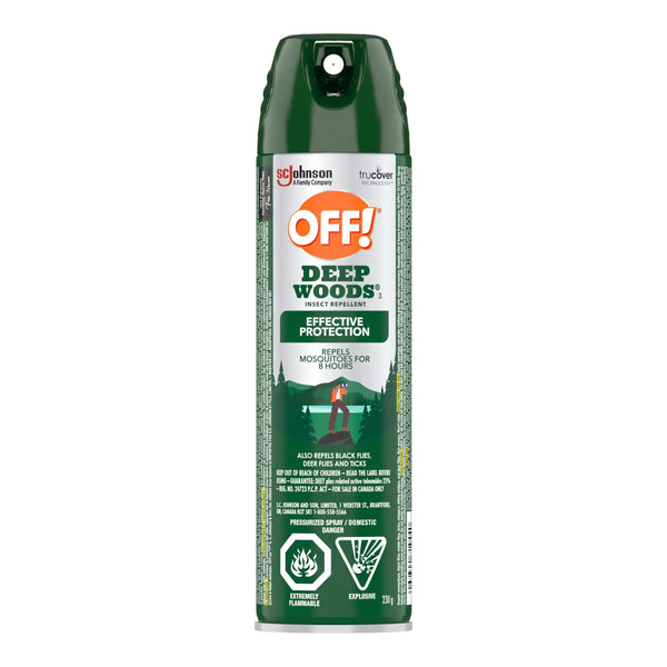 ! Deep Woods 8-Hour 25% DEET Bug Spray, 230-g R6J5