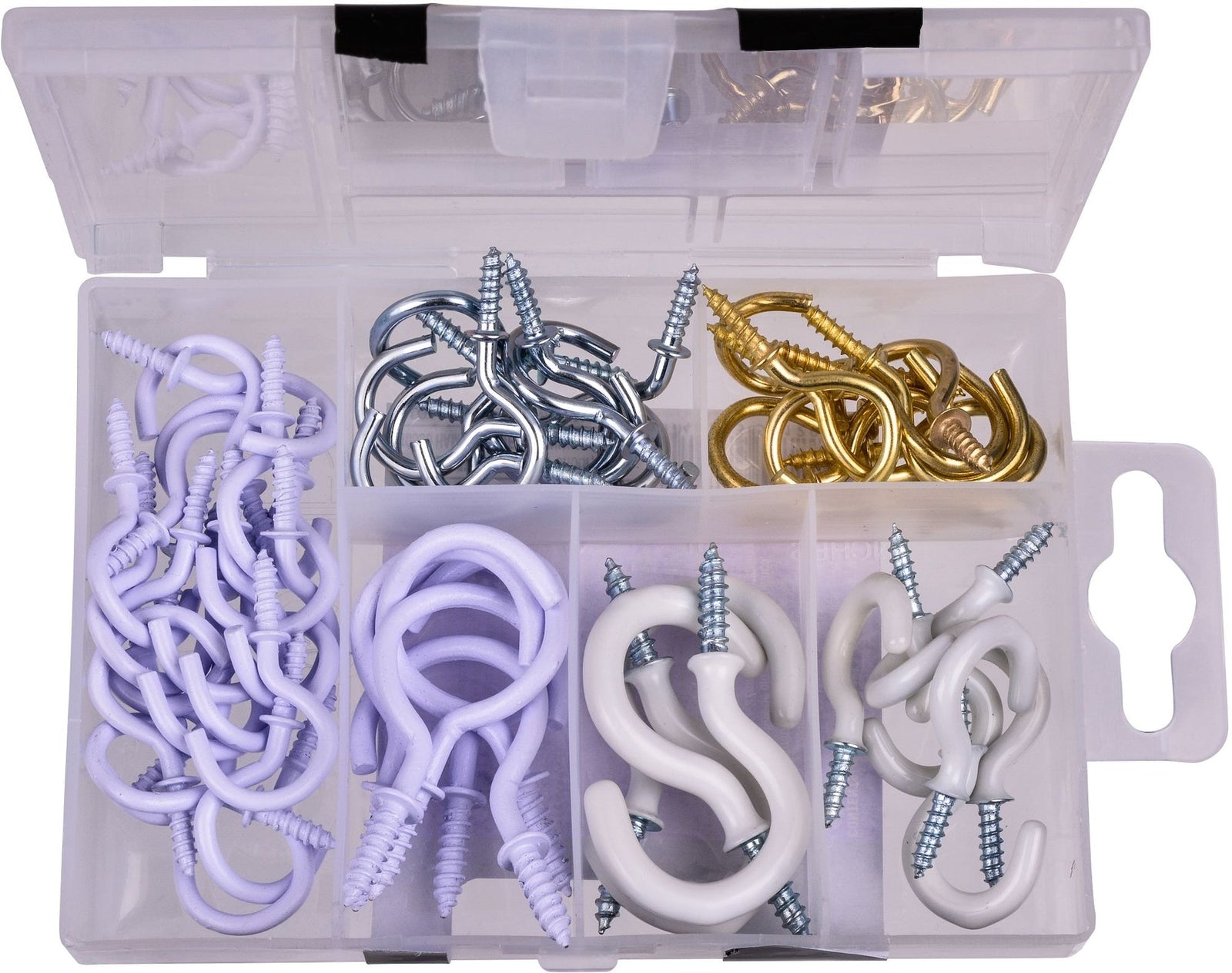 Cup Hooks Set, Assorted, 55-pk S9D3 - product image 1
