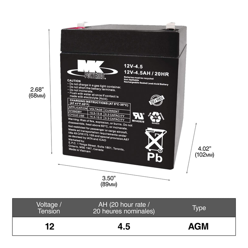 YELLOWTOP 9040-148 Group Size 48/H6 Dual Purpose AGM Battery, 800 CCA K1V9