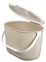 Plastic Compost Bin with Handle, White/Beige, 7-L D3P5 - product image 2