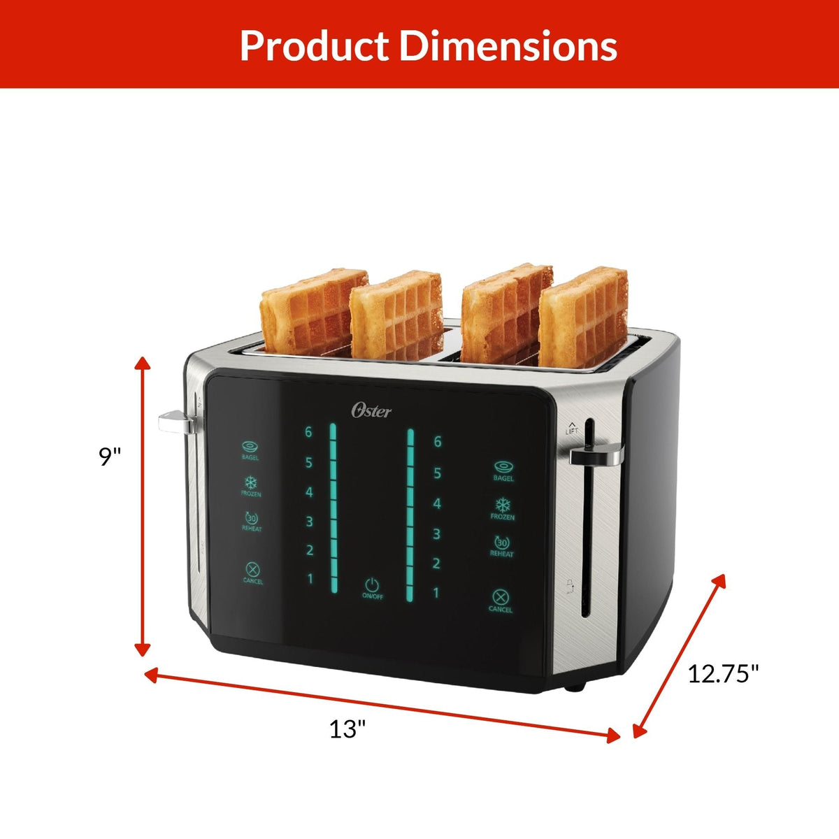 4-Slice Touchscreen Toaster with Easy Touch Technology P0Y4 - product image 3