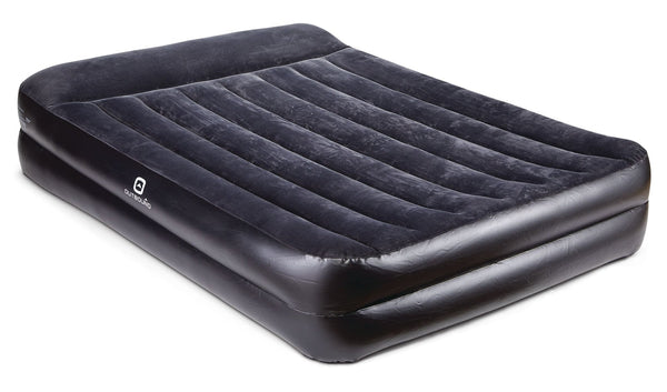 Queen Double-High Inflatable Air Mattress/Airbed with Built-In 120V Pump & Pillow D5J0