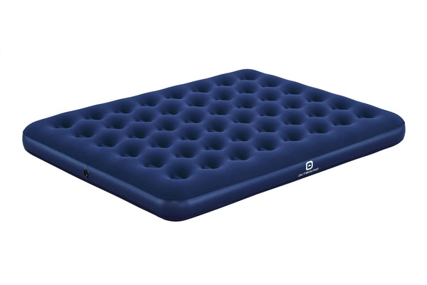 Queen Single-High Inflatable Air Mattress/Airbed with Flocked Top & Repair Kit S2M4