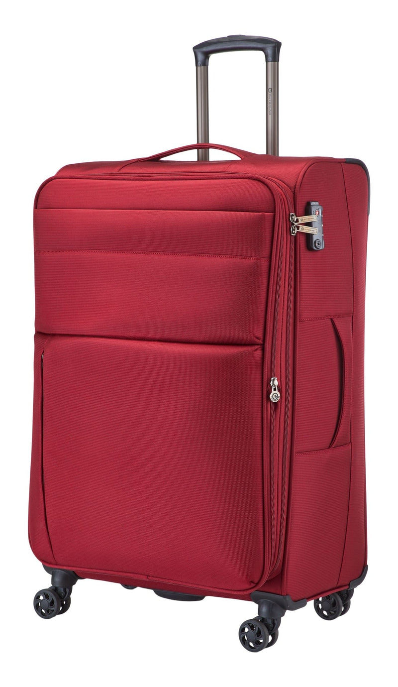 Softside Large Luggage, Wheeled, Red K6H0