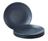 Dorset Stoneware Side Plate Set, Oven Safe, 4-pk, Black Reactive P5F3 - product image 1