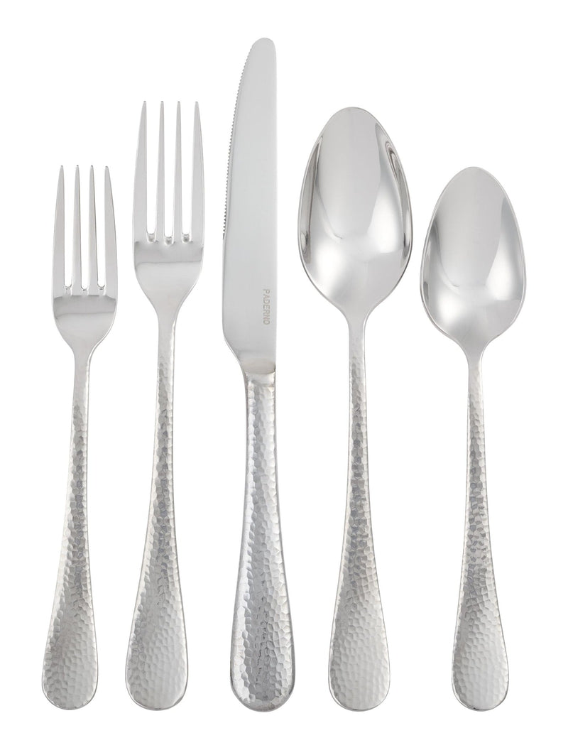 Hammered Flatware Set, Serves 4, 20-pc R9S5
