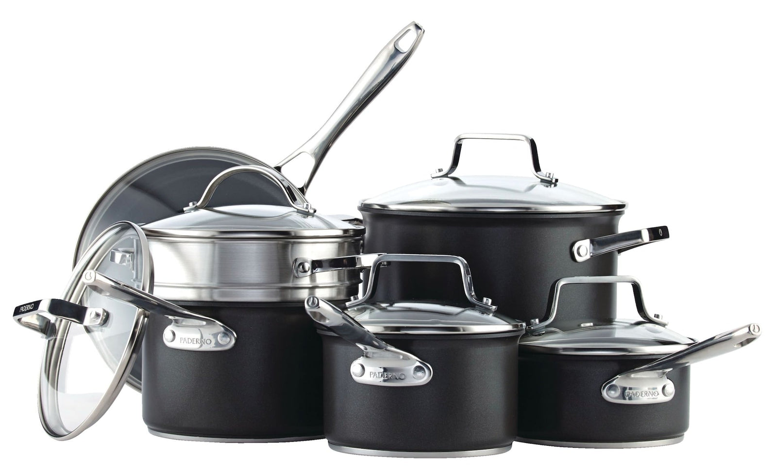 Hard Anodized Cookware Set, Non-Stick, PFOA-Free, Dishwasher & Oven Safe, 12-pc J6R1 - product image 3