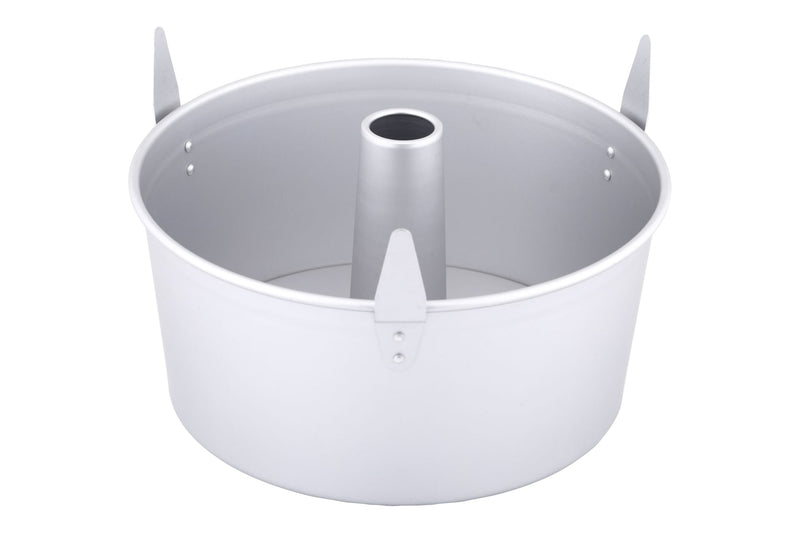 Professional Uncoated Aluminum Angel Food Cake Pan, Silver E6U2