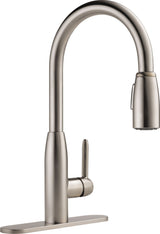 Tunbridge Single Handle High Arc Pull Down Kitchen Faucet, Stainless Steel A5N1 - product image 1