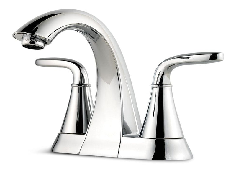 Pasadena Double Handle 4-in Centreset Bathroom Sink Faucet, WaterSense Certified, Chrome U6O4