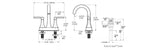 Vaneri 4-in Centreset Bath Faucet, Stainless Steel U0D9 - product image 5