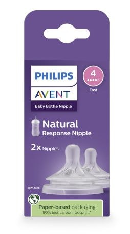 Response Nipple Flow 4 for 3M+, 2-pk L3L6