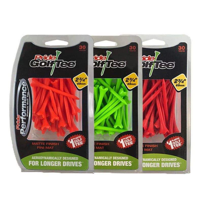 Performance Plastic Golf Tee, 3-1/4-in, 30-pk, Citrus Matte Assorted Colours Z3P1