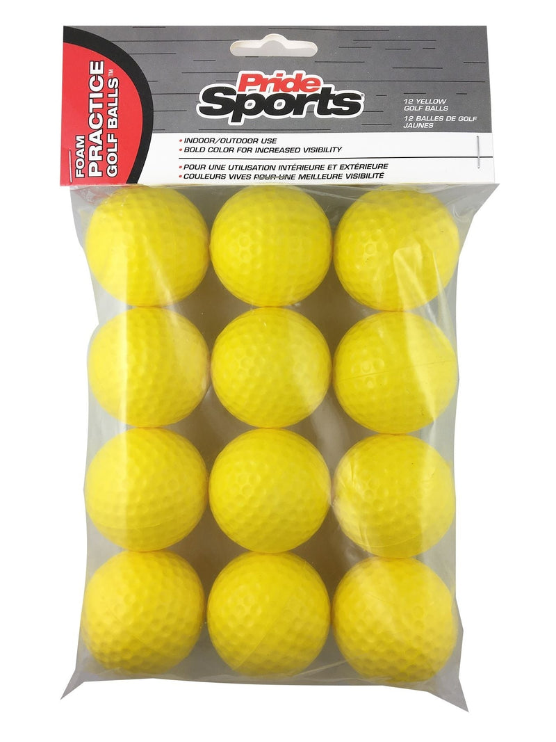 Foam Practice Golf Balls, 12-pk, Yellow H5F3