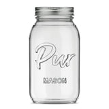 Mason Regular Mouth Canning Glass Jar with Lid & Band, 32-oz/946-mL, 12-pk Y4N4 - product image 1