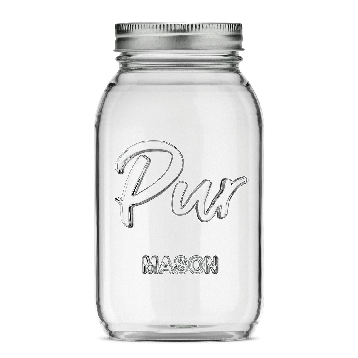 Mason Regular Mouth Canning Glass Jar with Lid & Band, 32-oz/946-mL, 12-pk Y4N4 - product image 1