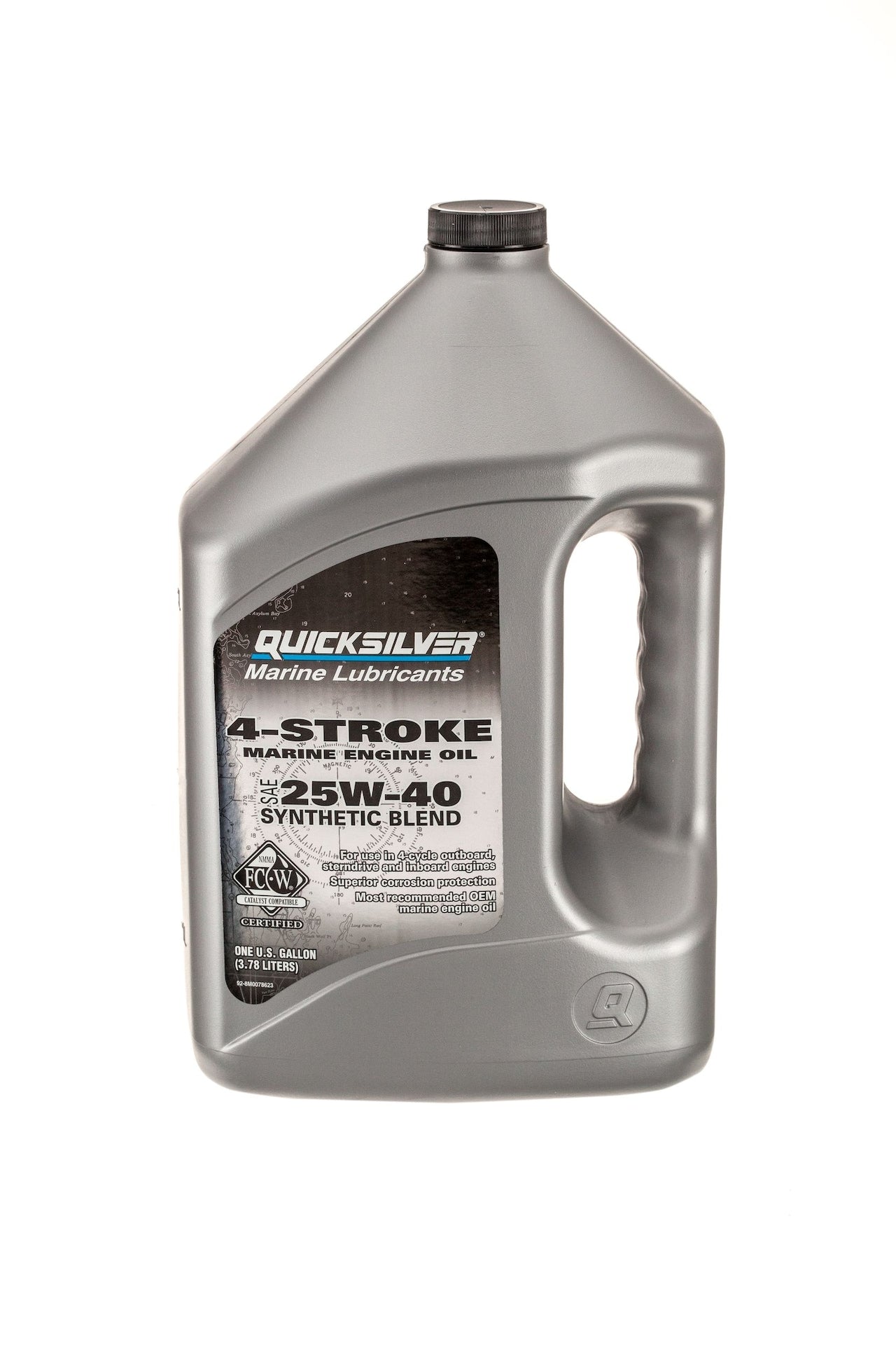 4-Stroke Synthetic Blend Marine Engine Oil 25W40, 4-L X3V1 - product image 1