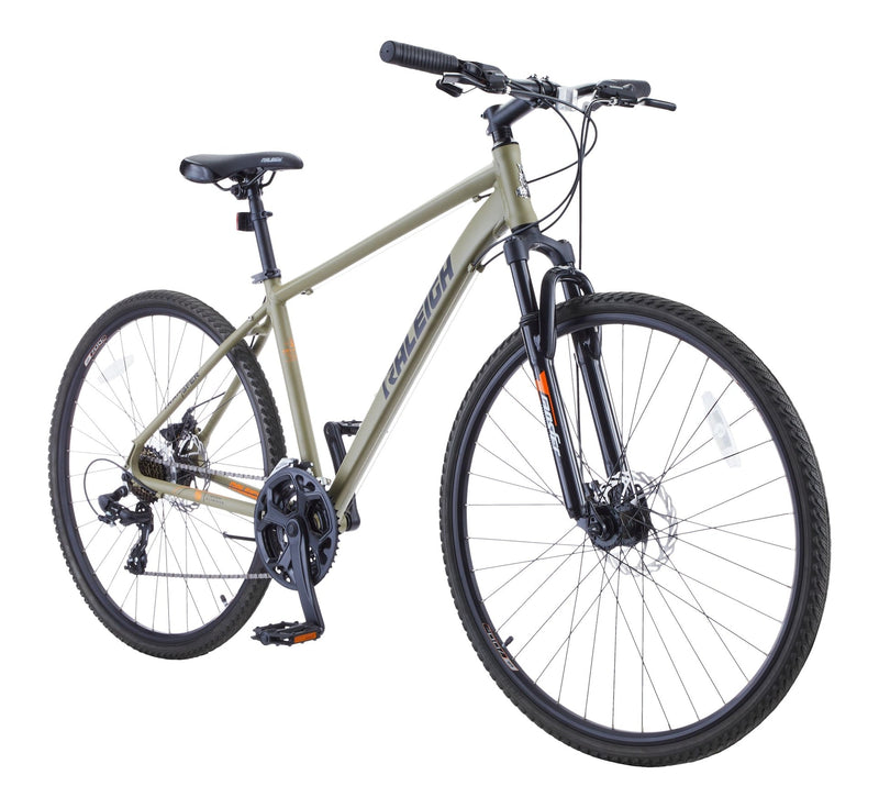 Encounter Hybrid Bike with Alloy Disc Brakes, 700C, Grey W9E4