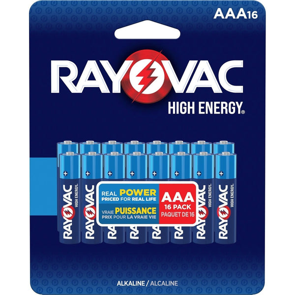 HIGH ENERGY AAA Alkaline Batteries, Long Lasting, All Purpose, 16-pk E9M4