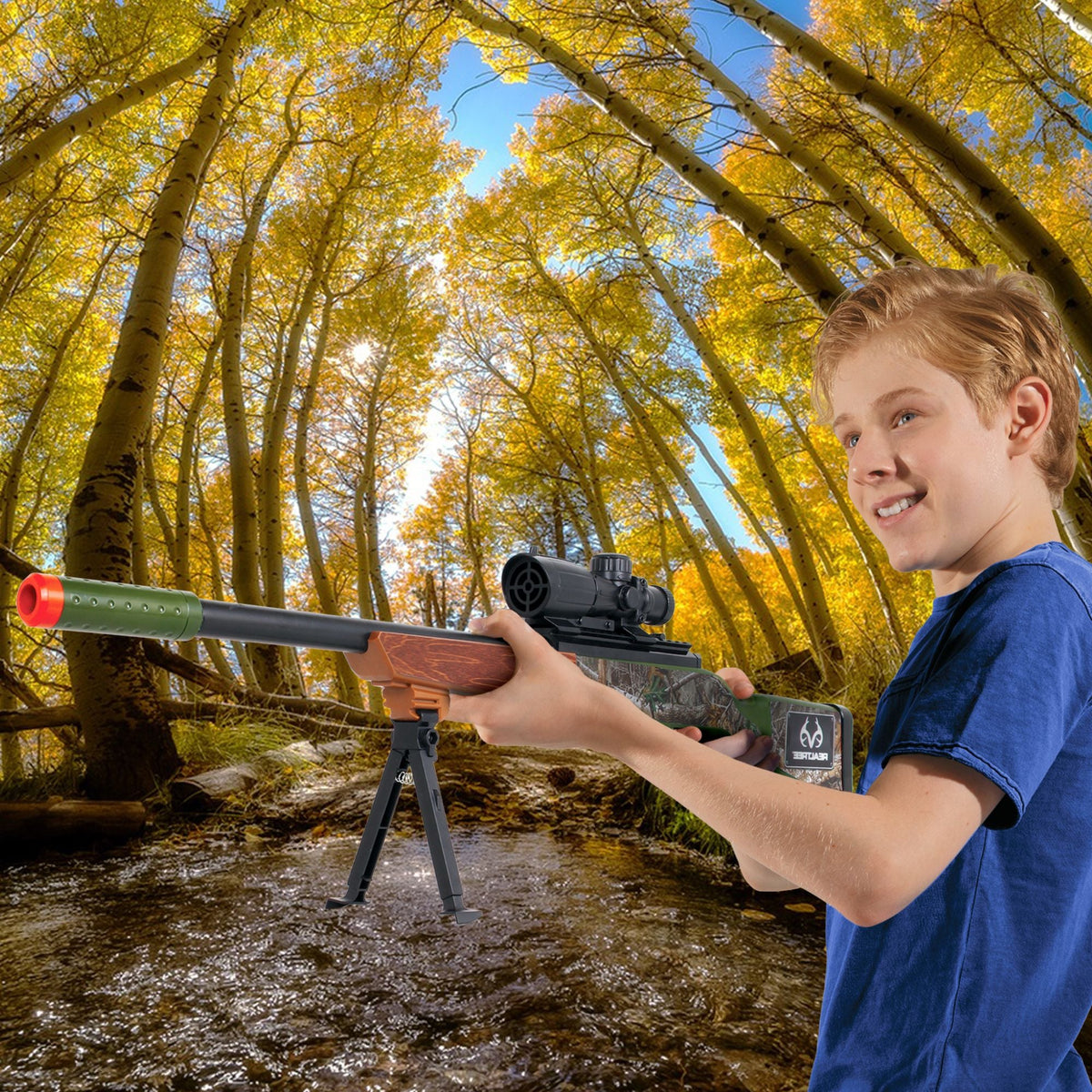 Green Hunting Rifle Toy with Built-in Scope O8N8 - product image 7
