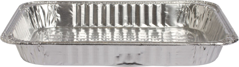 Foil Reusable Half Size Steam Baking Pan, Silver, 12-in, for Baking/Cooking/Steaming L6I0