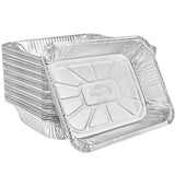 Foil Reusable Half Size Steam Baking Pan, Silver, 12-in, for Baking/Cooking/Steaming L6I0 - product image 2